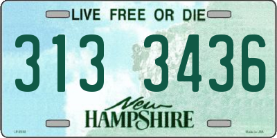 NH license plate 3133436