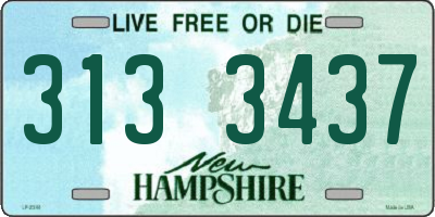 NH license plate 3133437