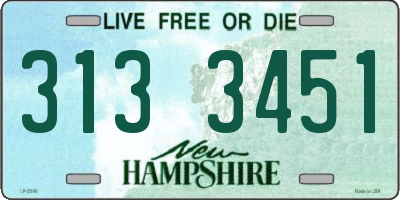 NH license plate 3133451