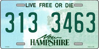NH license plate 3133463
