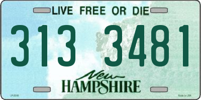 NH license plate 3133481