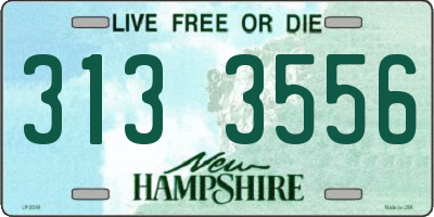 NH license plate 3133556