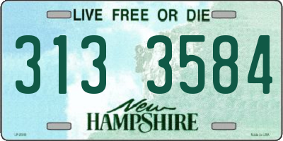 NH license plate 3133584