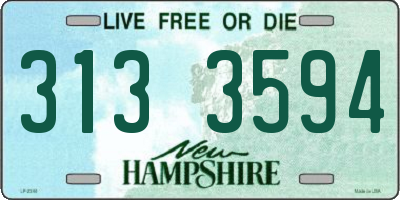 NH license plate 3133594