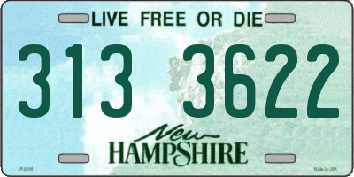 NH license plate 3133622