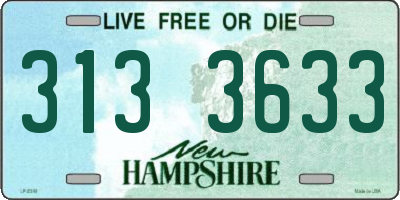 NH license plate 3133633