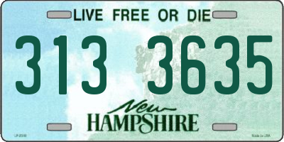 NH license plate 3133635