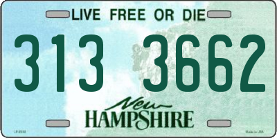 NH license plate 3133662