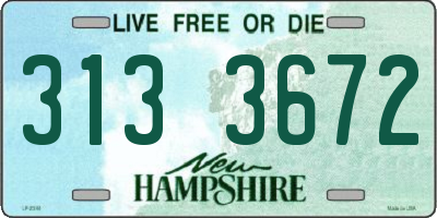 NH license plate 3133672