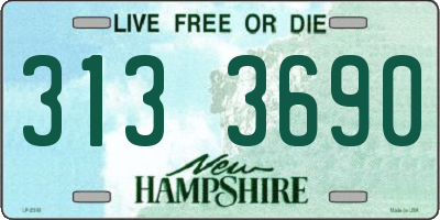 NH license plate 3133690