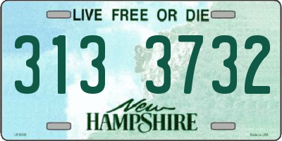 NH license plate 3133732