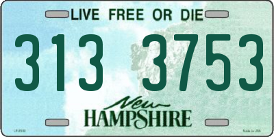 NH license plate 3133753