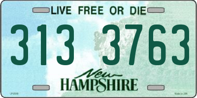 NH license plate 3133763