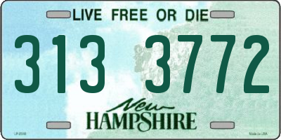 NH license plate 3133772