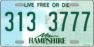 NH license plate 3133777