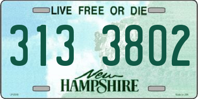 NH license plate 3133802
