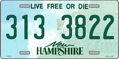 NH license plate 3133822