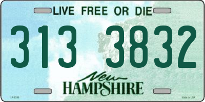 NH license plate 3133832