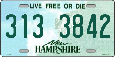 NH license plate 3133842