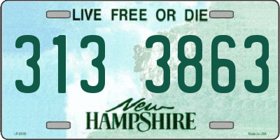 NH license plate 3133863