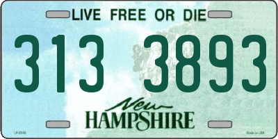 NH license plate 3133893
