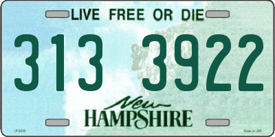NH license plate 3133922