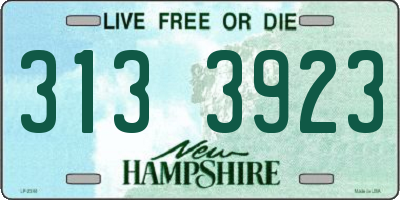 NH license plate 3133923