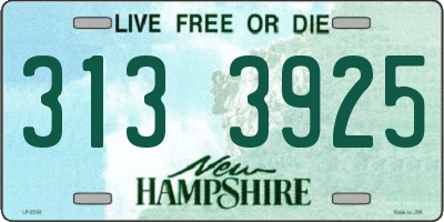 NH license plate 3133925