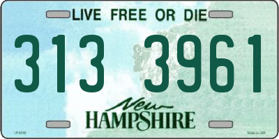 NH license plate 3133961