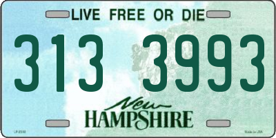 NH license plate 3133993