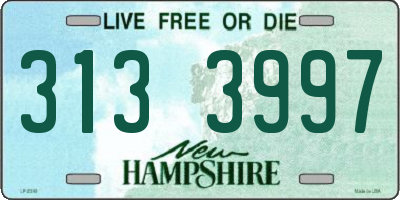 NH license plate 3133997