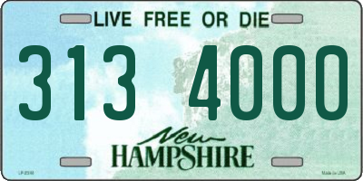 NH license plate 3134000