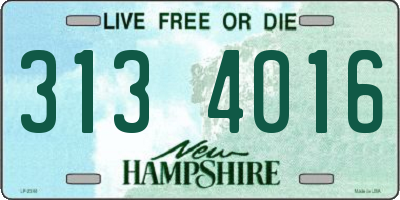 NH license plate 3134016