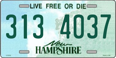 NH license plate 3134037