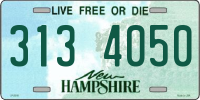 NH license plate 3134050