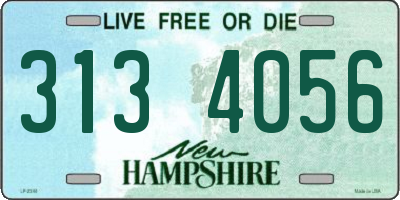 NH license plate 3134056