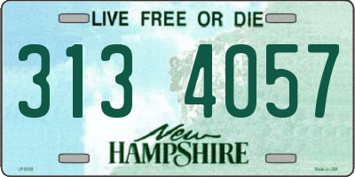 NH license plate 3134057
