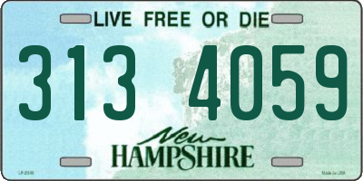 NH license plate 3134059