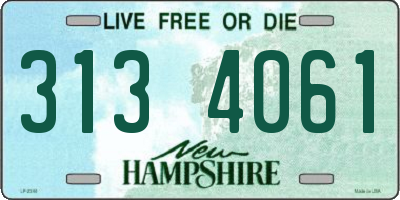 NH license plate 3134061