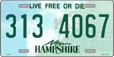 NH license plate 3134067