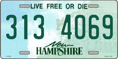 NH license plate 3134069