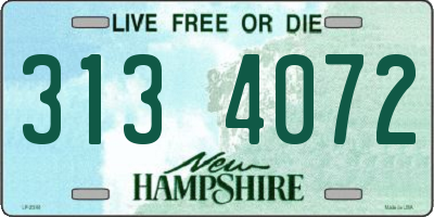 NH license plate 3134072