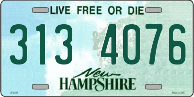 NH license plate 3134076