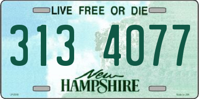 NH license plate 3134077