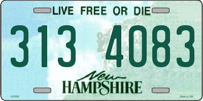NH license plate 3134083