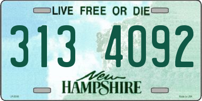 NH license plate 3134092