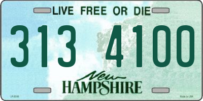 NH license plate 3134100