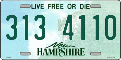 NH license plate 3134110