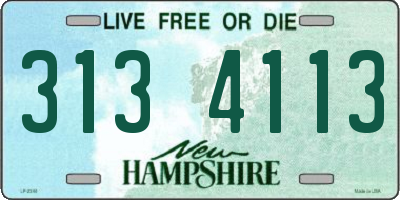 NH license plate 3134113