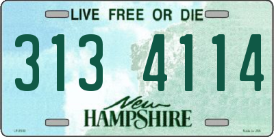 NH license plate 3134114